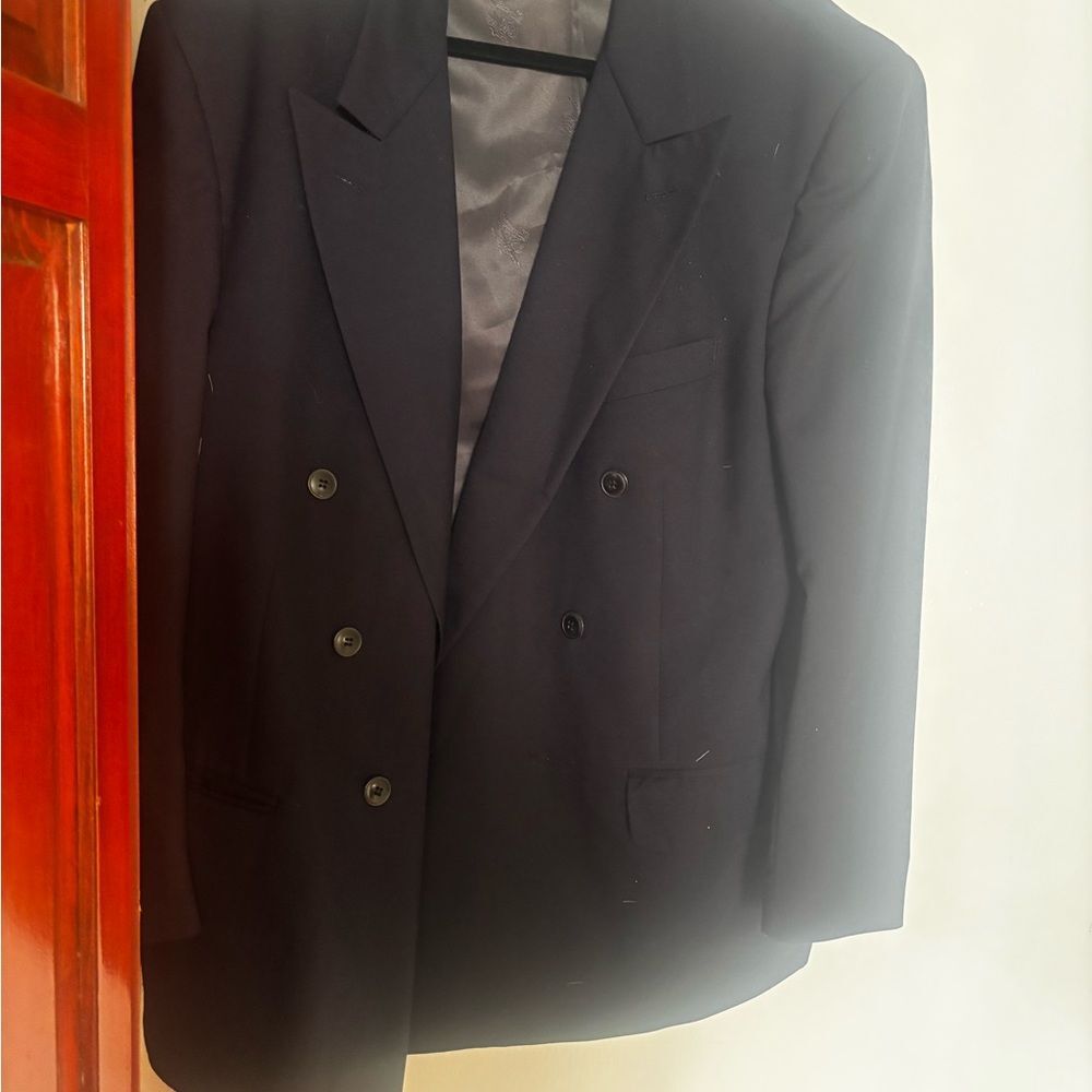 Burberry Dress Suit Coat Classic Jacket Vintage Tuxedo Work Event